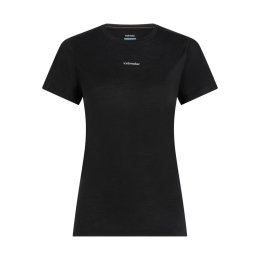 ICEBREAKER Maglia Merino 125 Cool-Lite Scollo a U donna M BLACK
