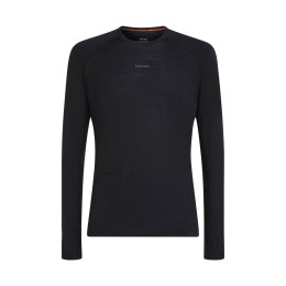 ICEBREAKER T-SHIRT MANCHES LONGUES MERINO 125 ZONEKNIT HOMME L BLACK
