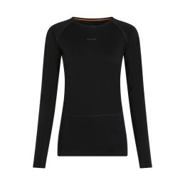 ICEBREAKER Primo strato Merino Mer 200 ZoneKnit Crewe donna L BLACK