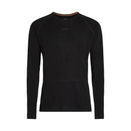 ICEBREAKER SOUS-COUCHE MERINO ZONEKNIT COL ROND 200 HOMME S BLACK