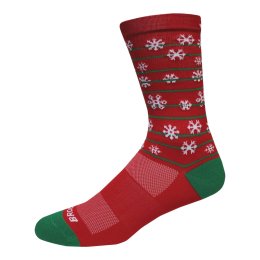 BROOKS Chaussettes Run Merry Knit In Crew L/XL 628 - Crimson/Run Merry