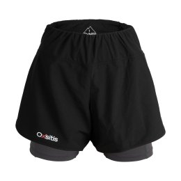 OXSITIS Short X-Race 2 en 1 femme S BLACK/ORANGE