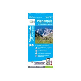 IGN CARTE VIGNEMALE OSSAU CAUTERETS