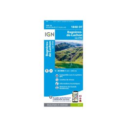 IGN CARTE BAGNÈRES-DE-LUCHON LAC D'OÔ