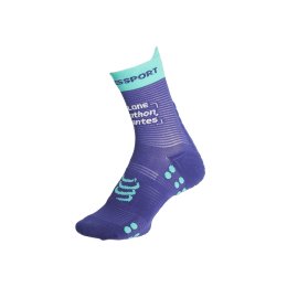 COMPRESSPORT Chaussettes hautes Pro Racing v4.0 Run Marathon Nantes T3 BLUE