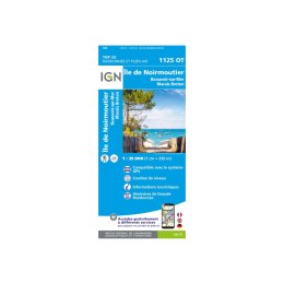 IGN CARTE ÎLE DE NOIRMOUTIER, BEAUVOIR-SUR-MER ET MARAIS BRETON