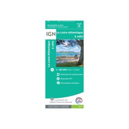 IGN CARTE VEL08 LA LOIRE ATLANTIQUE À VÉLO