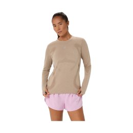 ASICS T-shirt Road Seamless maniche lunghe donna XS 200 / GREIGE