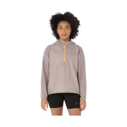 ASICS Veste Fujitrail Packable Windbreaker femme M 020 / RAINSTORM GREY