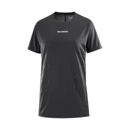 SALOMON T-SHIRT SENSE AERO GFX FEMME L DEEP BLACK/BLACK BEAUTY/