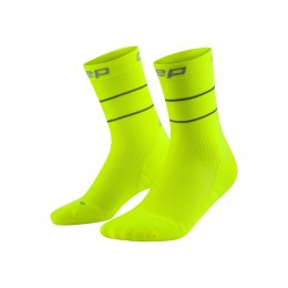 CEP CHAUSSETTES PRO RUN REFLECTIVE MID CUT HOMME IV YELLOW