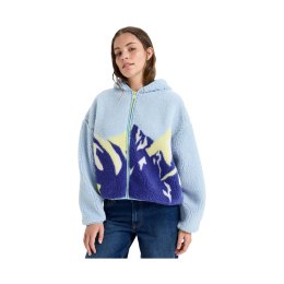 ROXY Polaire à capuche Chloe Kim Print femme L BHC0_ICE WATER