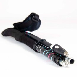 Guidetti BÂTONS DE TRAIL PLATINIUM NÉO PULSE CARBONE 120 NOIR/TURQUOISE