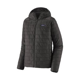 PATAGONIA PIUMINO CON CAPPUCCIO NANO PUFF UOMO L BLK
