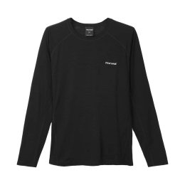 NNORMAL T-SHIRT MANCHES LONGUES MÉRINO HOMME M 001-Black