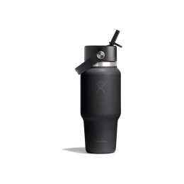 HYDRO-FLASK GOBELET 24 OZ WIDE FLEX STRAW TRAVEL 24 OZ TONAL BLACK