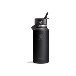 HYDRO-FLASK Gourde 32 oz (946 ml) Wide Flex Straw Cap 32 OZ TONAL BLACK