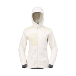 NORRONA POLAIRE TROLLVEGGEN WARM3 CAPUCHE FEMME L 9911_Whisper White