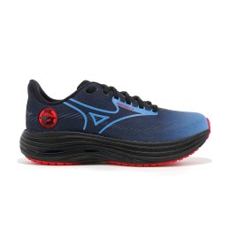MIZUNO Wave Rider 29 Amsterdam mixte 10 01/Black/All Aboard/High Risk Red