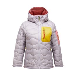 PEAK PERFORMANCE Veste de ski helium utility down hoody Femme M Misty Lavender/CANARY LIME/