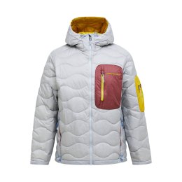 PEAK PERFORMANCE PIUMINO CON CAPPUCCIO HELIUM UTILITY DOWN UOMO L Summit Smoke/Wild Rouge/