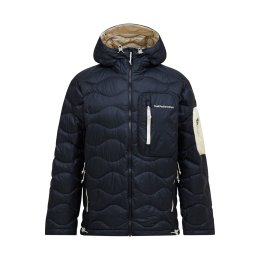 PEAK PERFORMANCE DOUDOUNE À CAPUCHE HELIUM UTILITY DOWN HOMME L BLACK/SAND FOG/