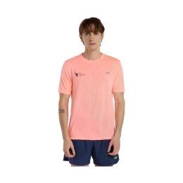 NEW BALANCE T-shirt NYC Marathon Athletics uomo S BLUE GEMSTONE HEATHER (412)