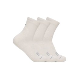 HOKA Lot de 3 paires de chaussettes de running mi-hautes 46 - 50 WHTWH