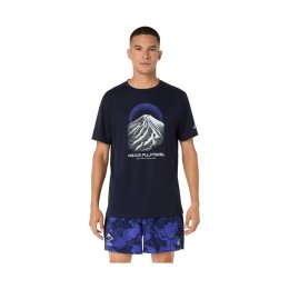 ASICS T-shirt uomo Asics FUJITRAIL LOGO SS TOP L 400 / MIDNIGHT/COBALT BURST/COOL GR