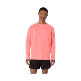 ASICS T-shirt manches longues Fujitrail logo homme M 700 / SUN CORAL