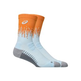 ASICS Chaussettes running PERFORMANCE RUN SOCK CREW mixte L 401 / SKY/SUN PEACH