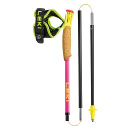 LEKI Ultratrail FX.One SL 130cm neonpink-pastelloarange-neonyellow