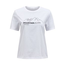 PEAK PERFORMANCE T-shirt Explore Graphic donna L WHITE/BLACK