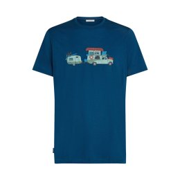 ICEBREAKER T-shirt 150 Tech Lite Peaceful Pass uomo L ATLANTIS