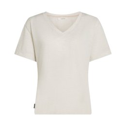 ICEBREAKER T-shirt col en V 150 Tech Lite Relax V Neck femme L ECRU HTHR