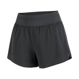 SALOMON Short Sense Aero Stow 4" (10cm) femme L DEEP BLACK