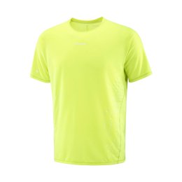 SALOMON T-shirt Sense Aero GFX homme L Acid Lime / BUTTERFLY