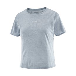 SALOMON T-shirt Shakeout Air Cropped femme L TRADE WINDS/