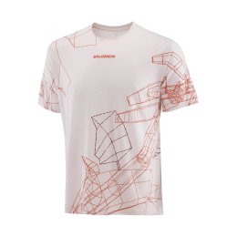 SALOMON T-shirt S/LAB Speed homme XL LILAC ASH / Fiery Red