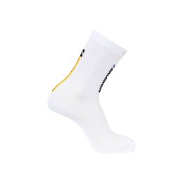 SALOMON Chaussettes Pulse Race Flag Crew 42-44 WHITE
