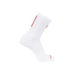 SALOMON Chaussettes S/Lab Phantasm Crew 42-44 WHITE/FIERY RED