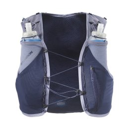 SALOMON Gilet d'idratazione ADV Skin 5 Gradient con borracce L MARITIME BLUE/GRISAILLE/SUNNY LIME