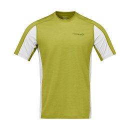 NORRONA T-shirt Falketind equaliserUll homme L 1002_Gold Flame