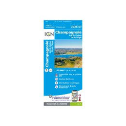 IGN Carte IGN Champagnole Lac de Chalain Pic de l'Aigle TU .