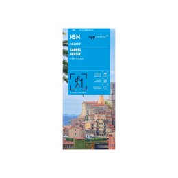 IGN Carte IGN Cannes Grasse Côte d'Azur TU .