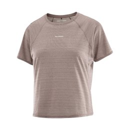 SALOMON T-shirt Shakeout Air Cropped femme M Iron