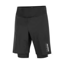 SALOMON Short S/Lab ultra 2 en 1 homme M DEEP BLACK/DEEP BLACK/