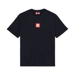 ELEMENT T-shirt Square Logo uomo L FBK_FLINT BLACK