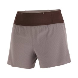 SALOMON Short Sense Aero 2-en-1 5" (13 cm) femme L Iron/