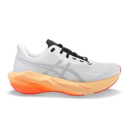 ASICS Novablast 6 homme 12 102 / WHITE/ORANGE GLOW